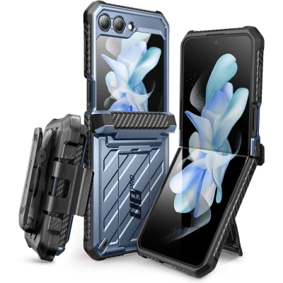 Afbeelding van Supcase UB Pro Geschikt Voor Samsung Galaxy Z Flip5 Hoesje Blauw
