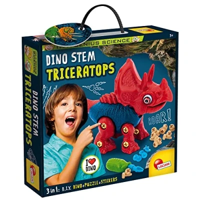 Afbeelding van Liscianigiochi I&#039;m a Genius Dino Stem Triceratops, 92420, niet van toepassing