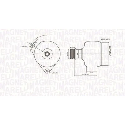 Afbeelding van MAGNETI MARELLI 063731138010 Dynamo / Alternator 12V 90A