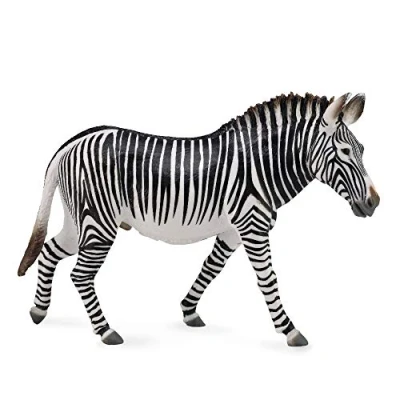 Afbeelding van Collecta Grévyzebra 12,8 X 9,3 Cm Zwart/wit
