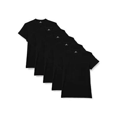 Afbeelding van Lower East Le156 T shirt voor heren (5 stuks), zwart.