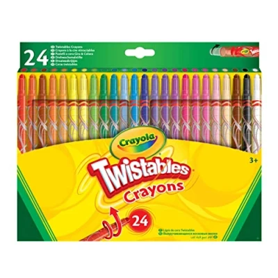 Afbeelding van Crayola Gira &amp; Colora waskrijtjes, 24 delige set, voor school en knutselen, verschillende kleuren, 52 8501