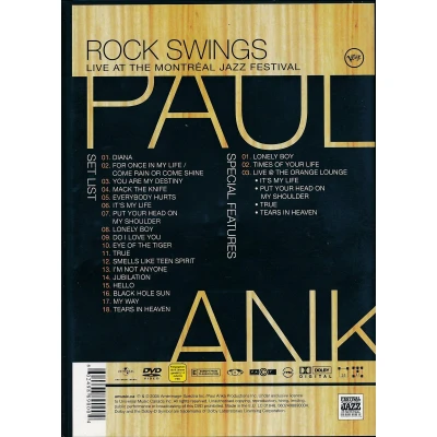 Afbeelding van Paul Anka Rock Swings Live At Montreal Jazz Festival
