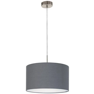 Afbeelding van EGLO Pasteri Hanglamp 1 Lichts Ø380mm. Nikkel Mat Grijs