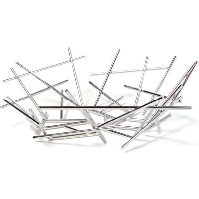 Afbeelding van Alessi Blow Up Fruitschaal 33 X 32 Cm Zilver
