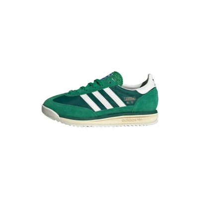 Afbeelding van adidas Originals SL 72 RS Unisex Sneakers laag voor kinderen, Maat: 36 2/3, green core white collegiate Leer en textiel