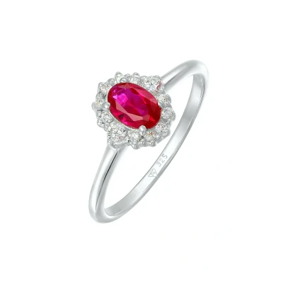 Afbeelding van Elli Vintage Cocktail Ring, Dames, Maat: 54, Silber