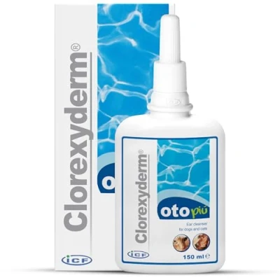 Afbeelding van Clorexyderm Oto Più oorreiniger voor honden en katten, 150 ml