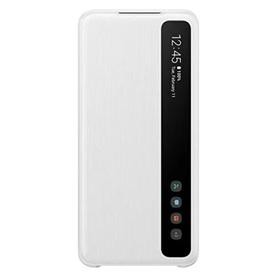 Image de Samsung Clear View Cover EF ZG980 Protection à rabat pour téléphone portable blanc Galaxy S20 5G