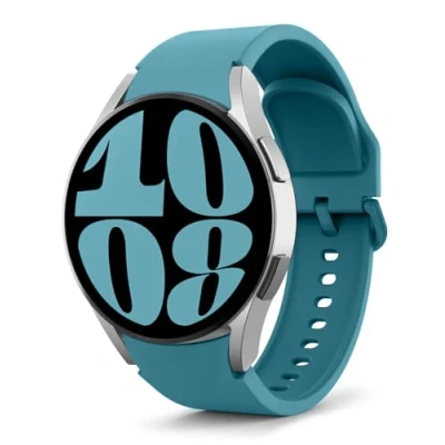 Afbeelding van MoKo armband zonder gaatjes, compatibel met Samsung Galaxy Watch 7 FE 6 5 4 40 mm/44 mm, Classic 43 mm/47 Pro 45 42 mm/ 46 reservearmband