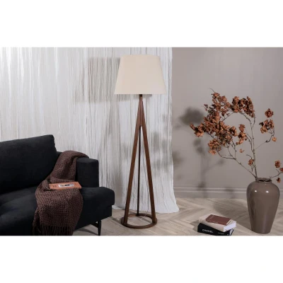 Afbeelding van Nala vloerlamp 160 cm linnen espresso