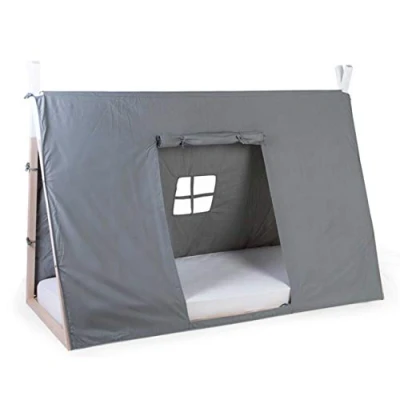 Afbeelding van Childhome Tipi Bed Cover 90x200 Cm Grijs
