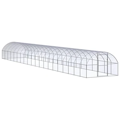 Afbeelding van vidaXL Kippenren 3x20x2 m gegalvaniseerd staal