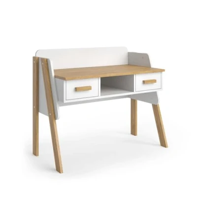 Afbeelding van Vitalispa Malia Bureau 97 x 51 cm Wit/eiken