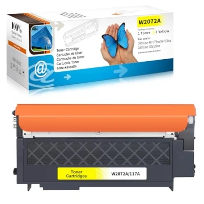 Afbeelding van LOSMANN 117A Toner compatibel met HP W2072A chip voor Color Laser 150 a nw Series MFP 170 178 nwg 179 FNG fnw (geel)