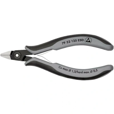 Image de KNIPEX 79 52 125 ESD coupe diagonale électronique de précision avec poignées multi composants brunies mm
