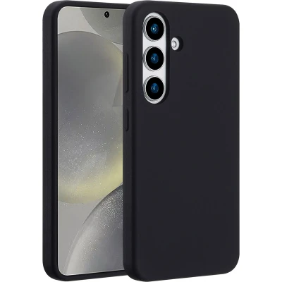 Afbeelding van Accezz Hoesje Geschikt voor Samsung Galaxy S25 Siliconen Liquid Silicone Backcover MagSafe Zwart