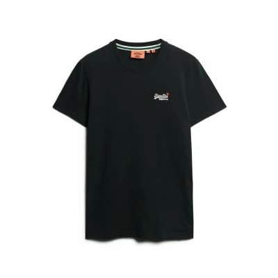 Afbeelding van Superdry Essential Logo Embroidered T shirt Met Korte Mouwen Zwart 3XL Man