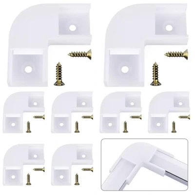 Afbeelding van Chesbung 90 graden hoekconnector, U vormig aluminium led kanaal (ASIN: B07PSNJMPN, B07PTQ6FTZ, B07KR7H4B6, B07Q1B91MT), schroeven inbegrepen