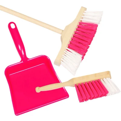 Afbeelding van Goki Bezem, Stoffer &amp; Blik Roze