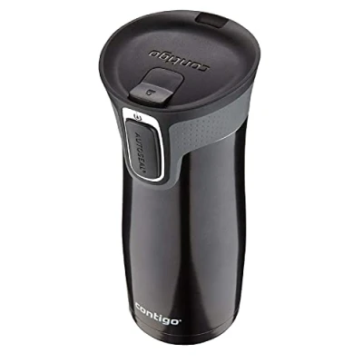 Afbeelding van Contigo Huron Thermosbeker, van roestvrij staal, lekvrij, vaatwasmachinebestendig, met BPA vrij deksel, 590 ml