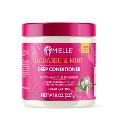 Afbeelding van Mielle Organics Babassu &amp; Mint Diepe conditioner met eiwitten, 227 g