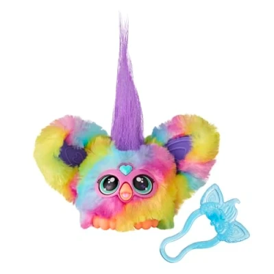 Afbeelding van Furby Furblets Ray Vee Mini metgezel, meer dan 45 geluiden, elektronische muziek en Furbish zinnen, pluche regenboog voor meisjes jongens, vanaf 6 jaar