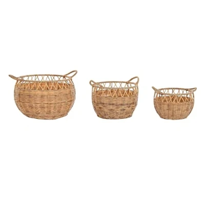 Afbeelding van Basket spelset DKD Home Decor Natuurlijk Metaal Polyethyleen 38 x 34 cm 27 3 On...