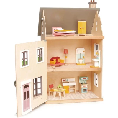 Afbeelding van Tender Leaf Toys Houten poppenhuis Villa Foxtail