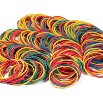 Afbeelding van Rubberen elastiekjes voor thuis, kantoor, school, 38 x 1,4 mm, 300 stuks