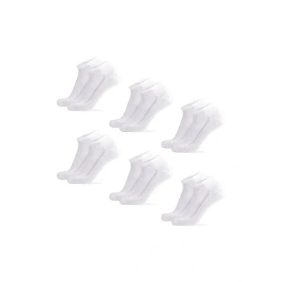 Afbeelding van Danish Endurance 6 PACK Enkelsokken, Maat: 35 38, White