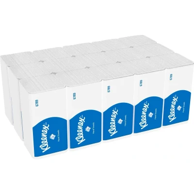 Afbeelding van Handdoek Kleenex i vouw 2 laags 21x21.5cm wit 15x186st 6789