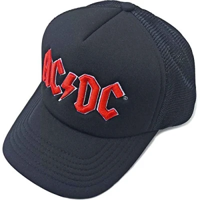 Afbeelding van AC/DC Red Logo Baseball pet Zwart