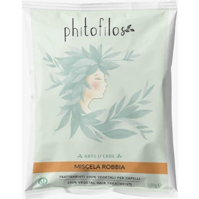 Afbeelding van Phitofilos biologische henna kleur poeder BLOND LICHT BRUIN (Miscela Robbia) 100g