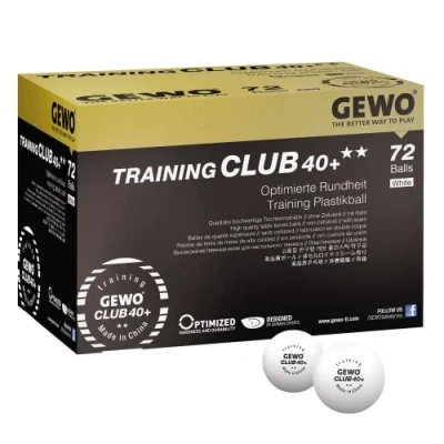 Afbeelding van Gewo Tafeltennis ballen Training Club 2* 72 Wit