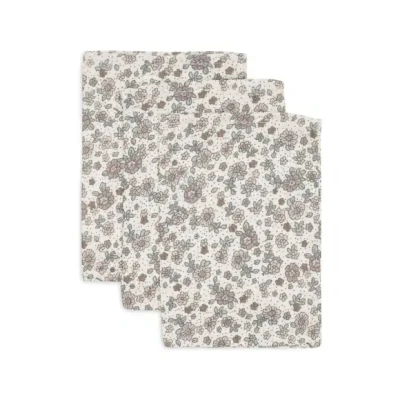 Afbeelding van Jollein hydrofiele washandjes retro flowers 3st