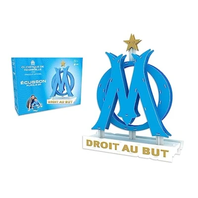 Afbeelding van Megableu Mega Bleu 3D Olympique de Marseille Puzzel vanaf 7 jaar van 1 speler 678259