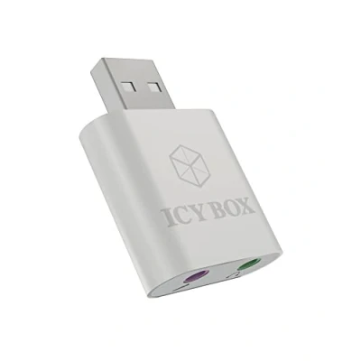 Afbeelding van ICY BOX IB AC527 USB naar audio en microfoon adapter