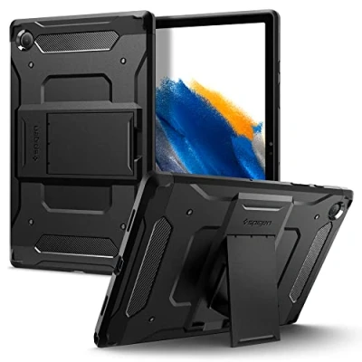 Afbeelding van Spigen Tough Armor Pro Samsung Galaxy Tab A8 hoes Zwart
