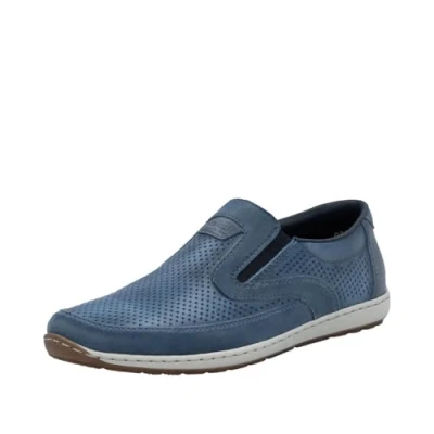 Afbeelding van Rieker 08858 Pantoufles pour homme, bleues, 46 EU, bleu, EU