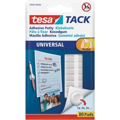 Afbeelding van Dubbelzijdige kleefpads kneedgum Tesa tack 80stuks