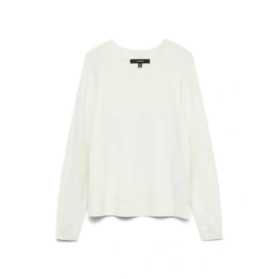Image de VERO MODA Pull en Maille VMDOFFY Overs, Blanc Neige Détails : Chiné, XL