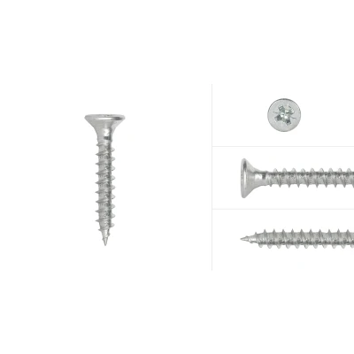 Afbeelding van Wovar Spaanplaatschroeven Verzinkt 4 x 30 mm Pozidrive Voldraad 200 stuks