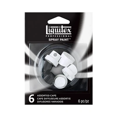 Afbeelding van Liquitex Set van 6 verschillende sproeiers, zwart