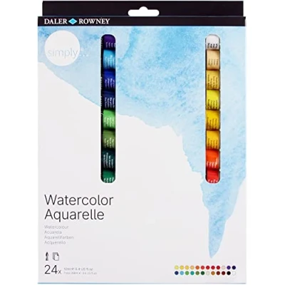 Afbeelding van DALER ROWNEY Simply aquarelset, 24 tubes 12 ml