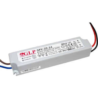 Afbeelding van LED voeding 20 watt 24VDC 24 volt
