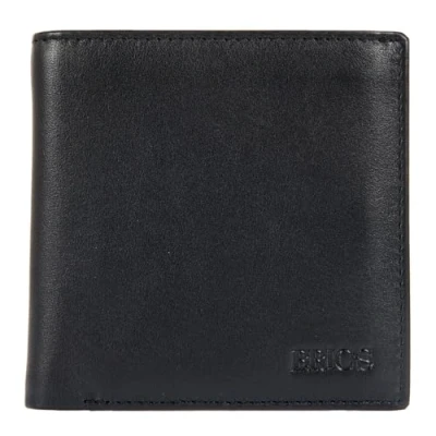 Afbeelding van BRIC&#039;S Leren Portemonnee Weense doos Bernina Wallet Black Zwart