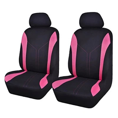 Afbeelding van Flying Banner Universele Mode Mesh autostoelhoezen (2 fronten, zwart/roze)
