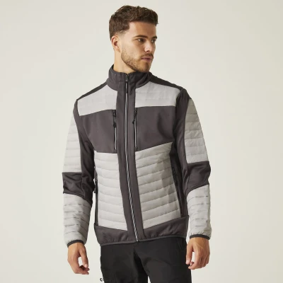 Afbeelding van Regatta E volve Unisex Thermal Hybrid Jacket RG563 Mineral Grey/Ash (Heather)
