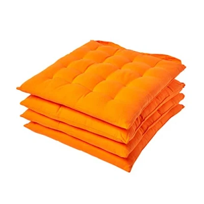 Afbeelding van Homescapes stoelkussens oranje 4 stuks
